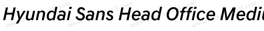 Hyundai Sans Head Office Medium字体转换
